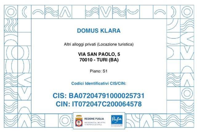 Domus Klara Bed & Breakfast Turi Exterior photo